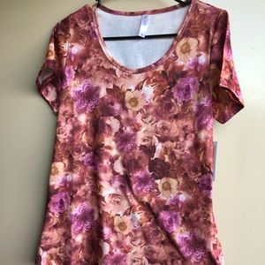NWT LULAROE FLORAL CLASSIC T
